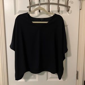 Aritzia Babaton v neck midnight blue top large